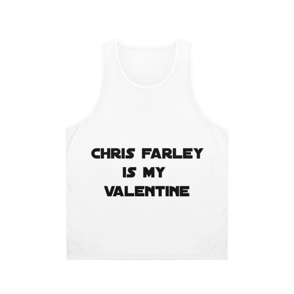 Unisex Chris Farley "Is My Valentine" Tank Top