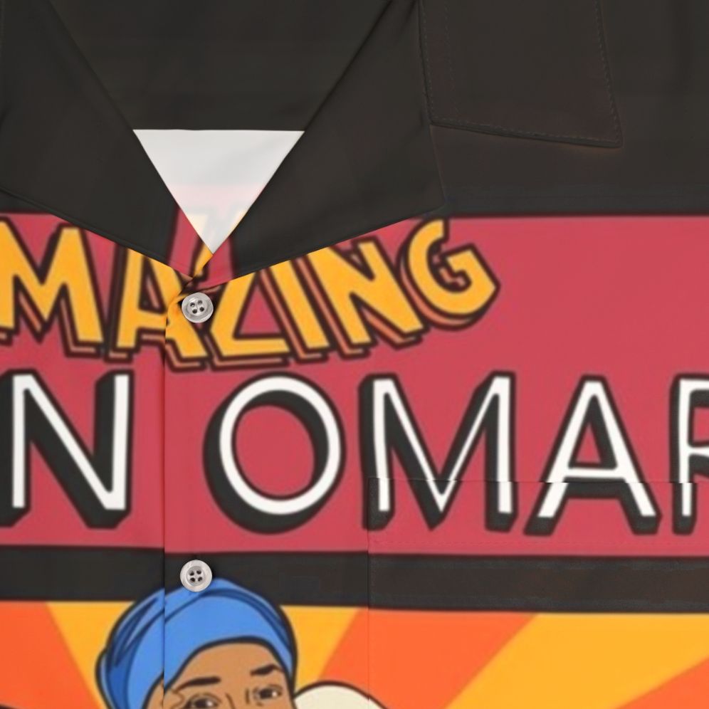 Ilhan Omar Comic Print Hawaiian Shirt - Detail