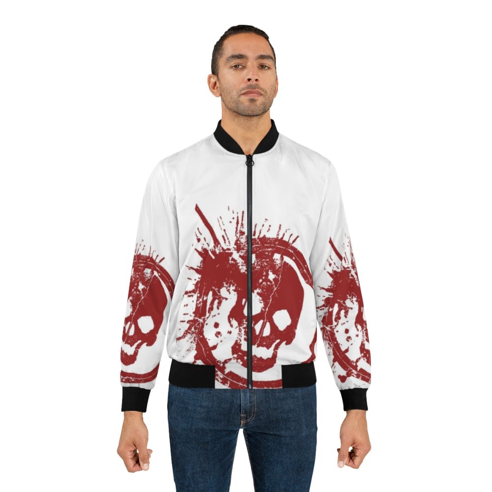 Danganronpa Leon Kuwata Skull Bomber Jacket - Lifestyle