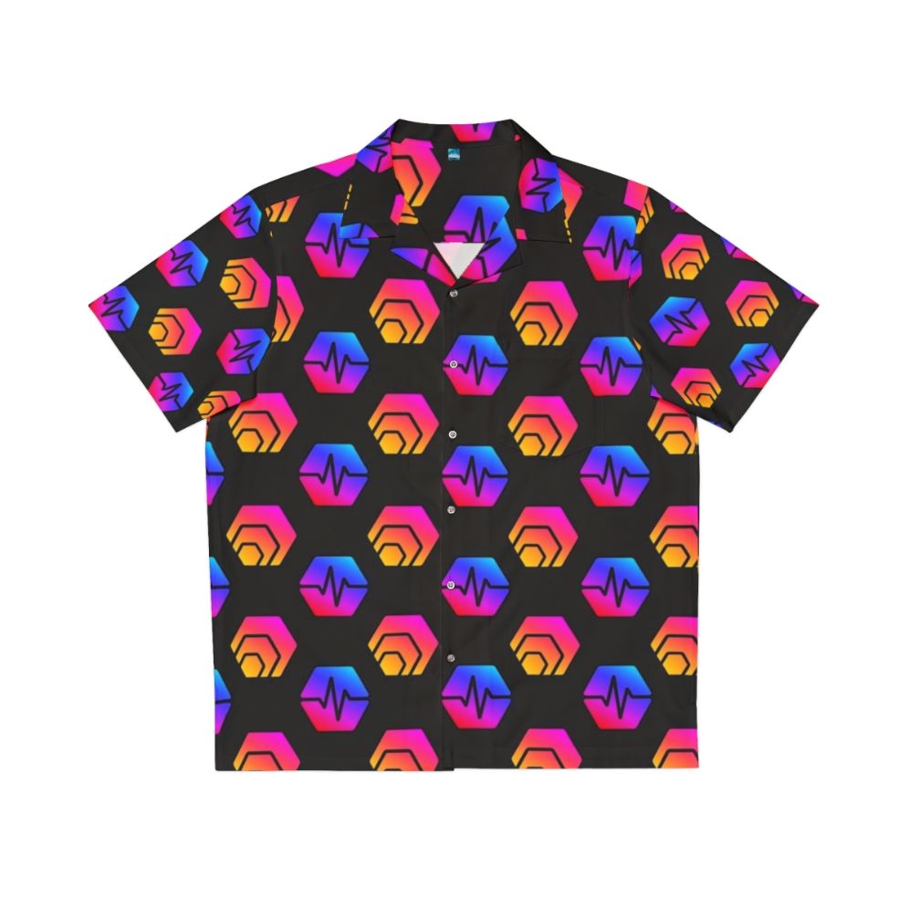 Crypto Hex and Pulsechain Logo Hawaiian Shirt