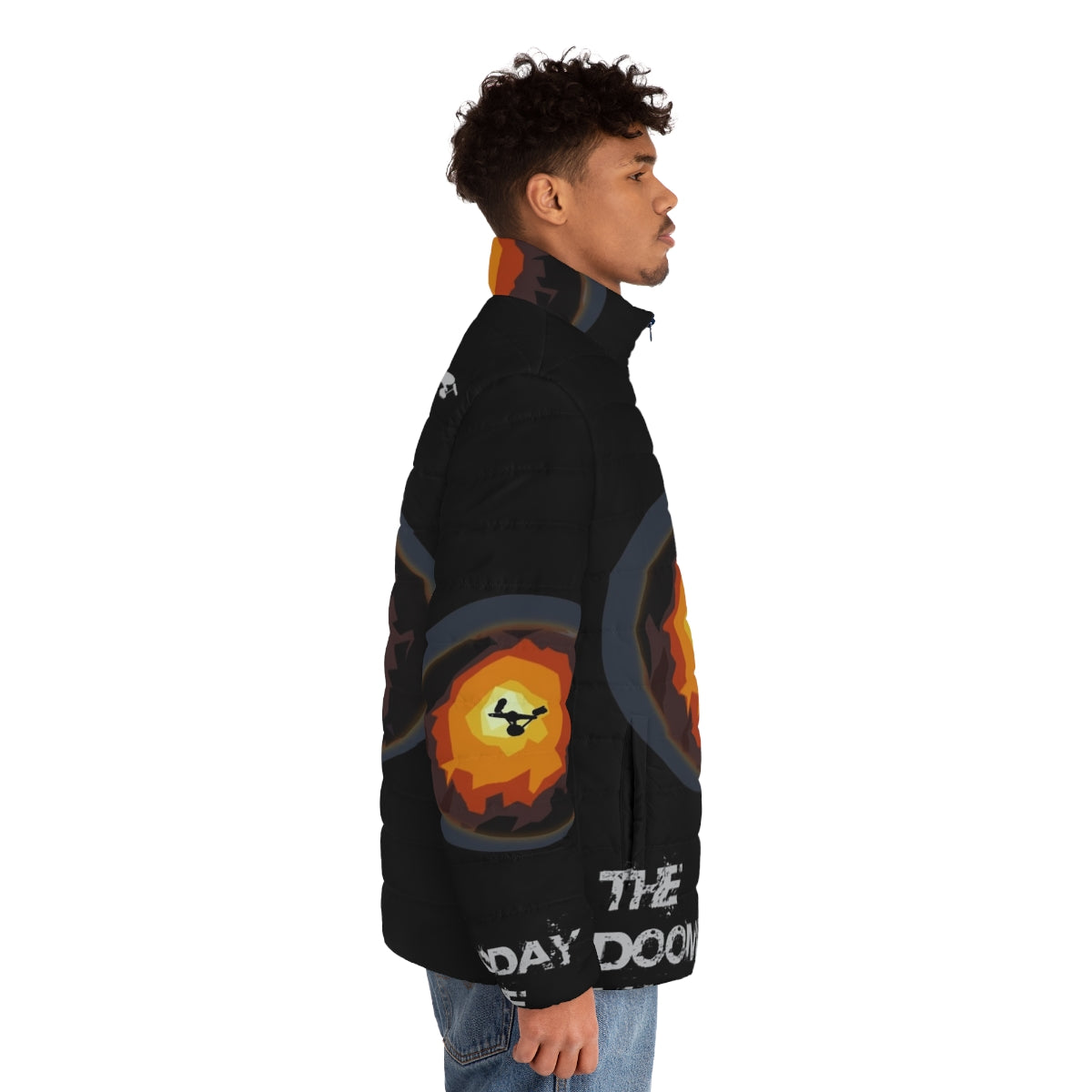 Star Trek Doomsday Machine Puffer Jacket - men side right