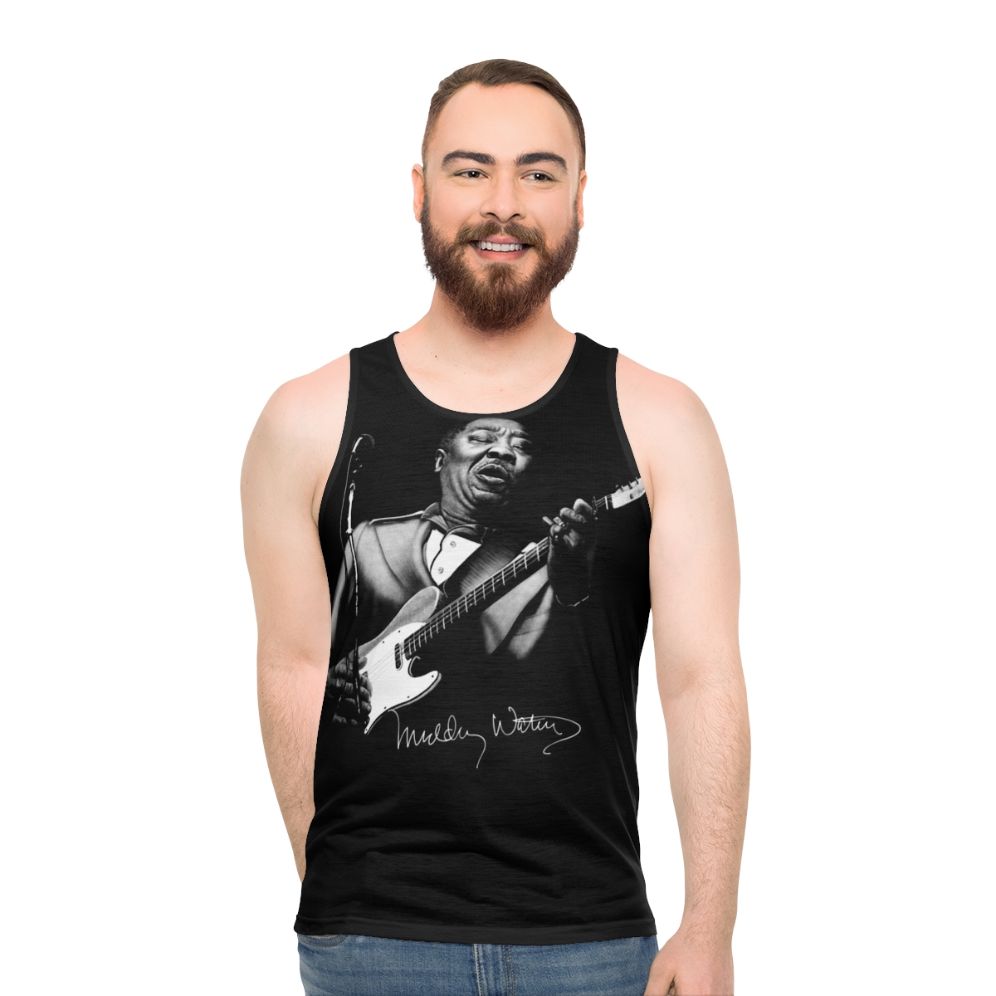 Muddy Waters Sketch Unisex Tank Top - men