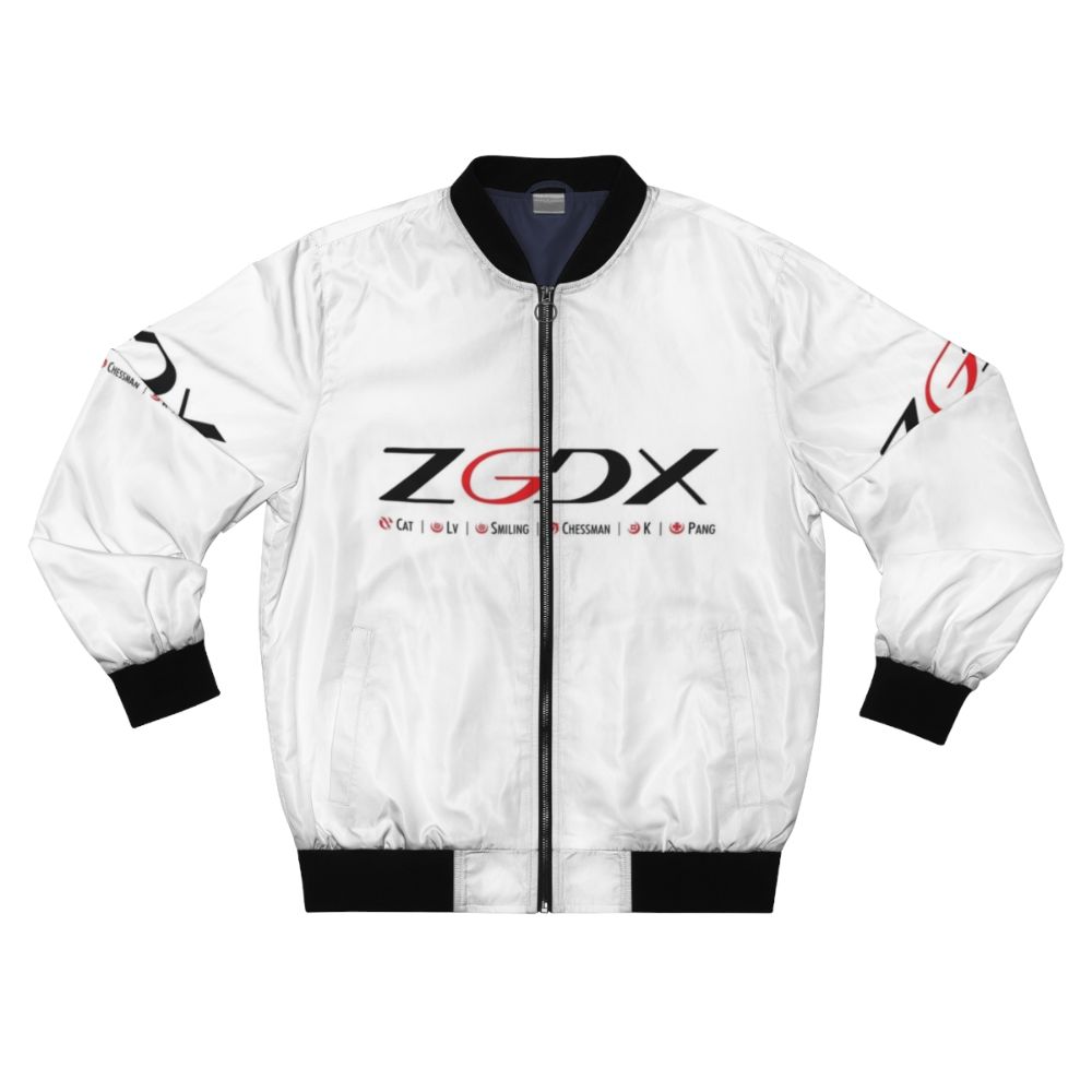 ZGDX "You Are Beautiful When You Smile" bomber jacket featuring a stylish design