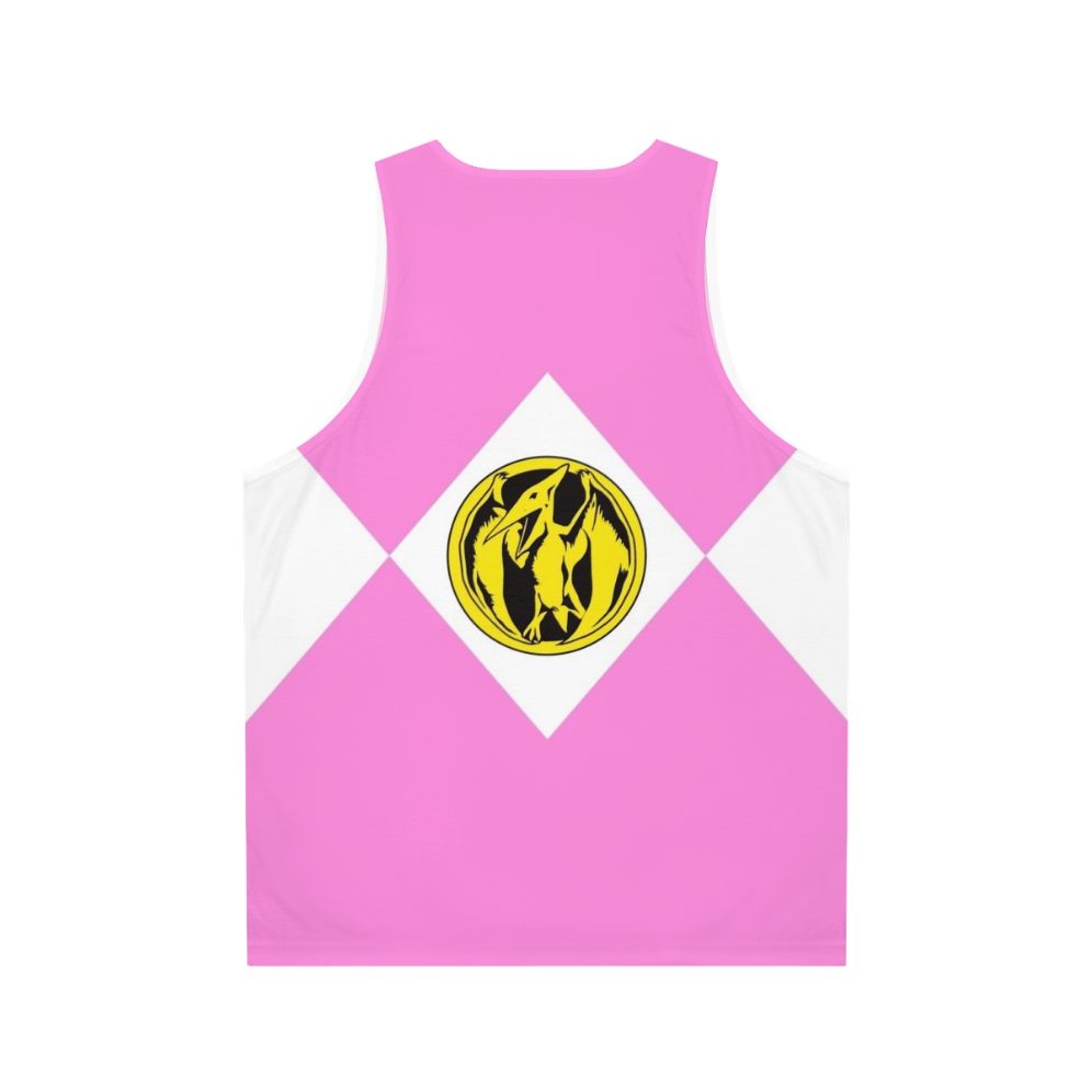 Pink Ranger Dinosaur Power Rangers Unisex Tank Top - Back