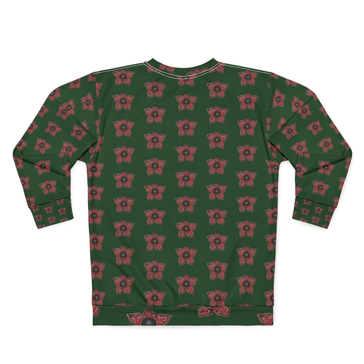 Stranger Things Demogorgon Pattern Sweatshirt - Back