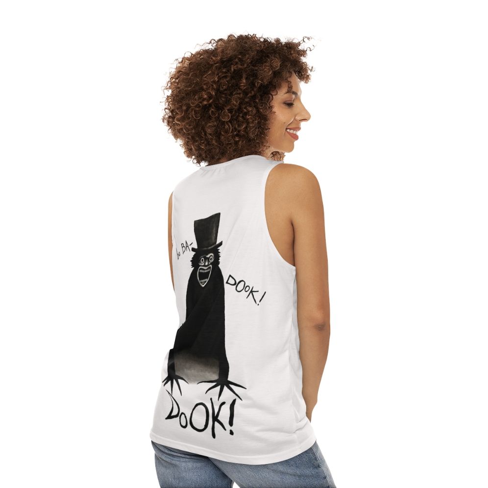 Babadook unisex horror movie cult classic tank top - women back