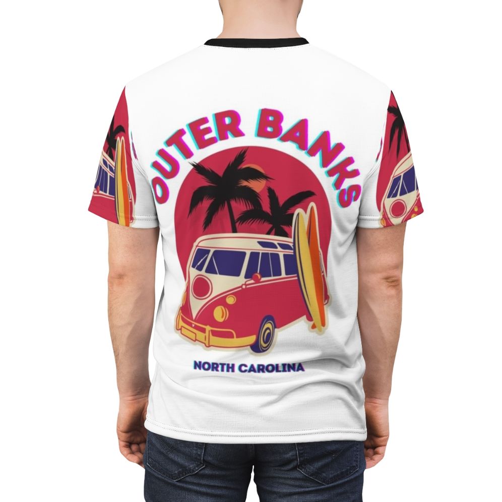 Outer Banks North Carolina Coastal T-Shirt - men back