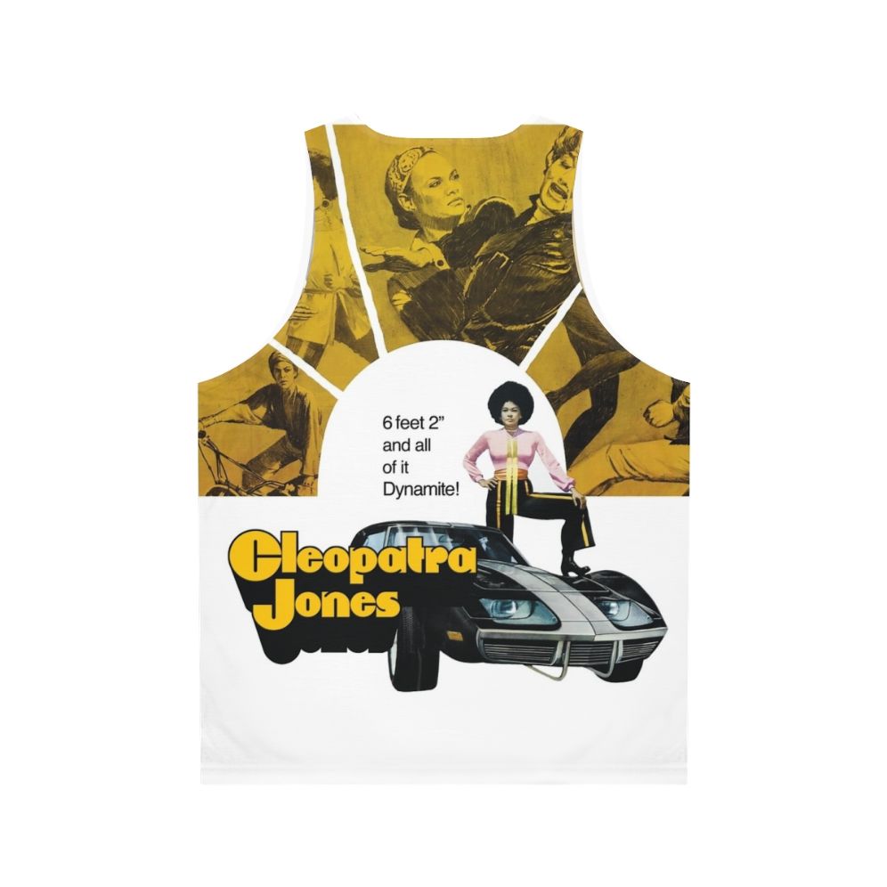 Retro 1973 Cleopatra Jones movie poster unisex tank top - Back