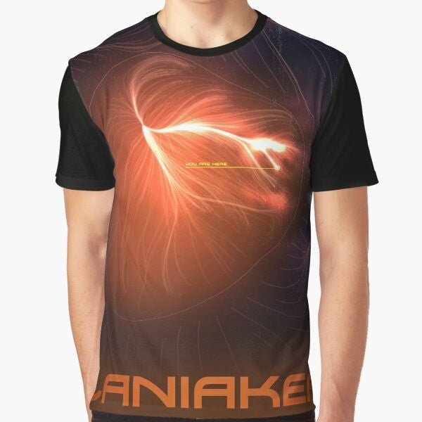 Laniakea cosmology galaxy space graphic t-shirt