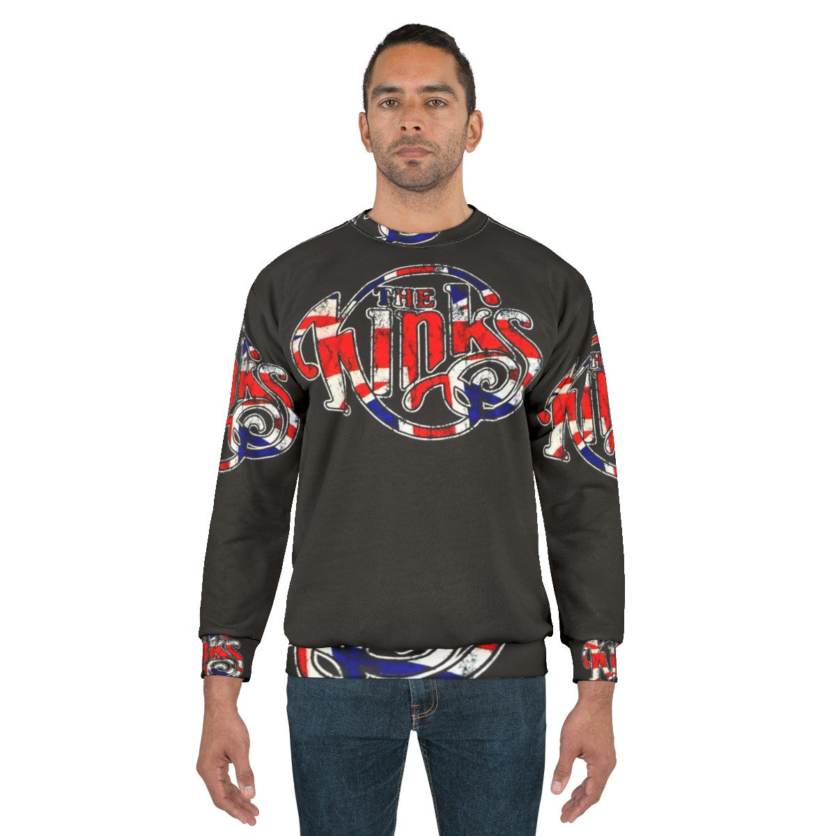 The Kinks Band Flag Art Sweatshirt - men