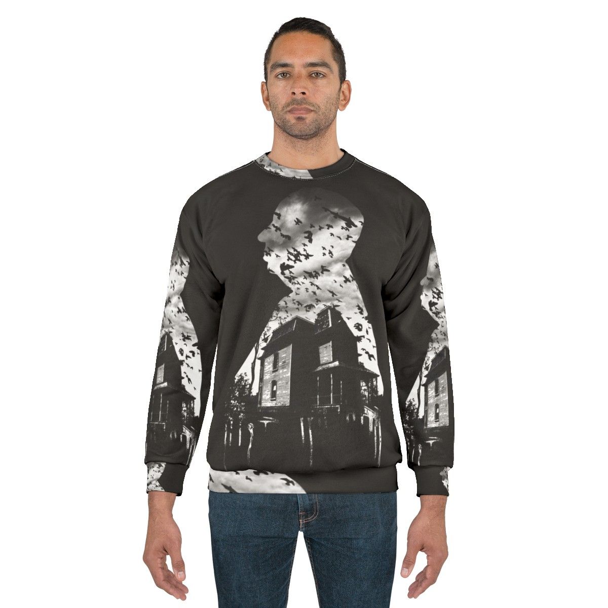 Alfred Hitchcock Inspired Collage Sweatshirt - men