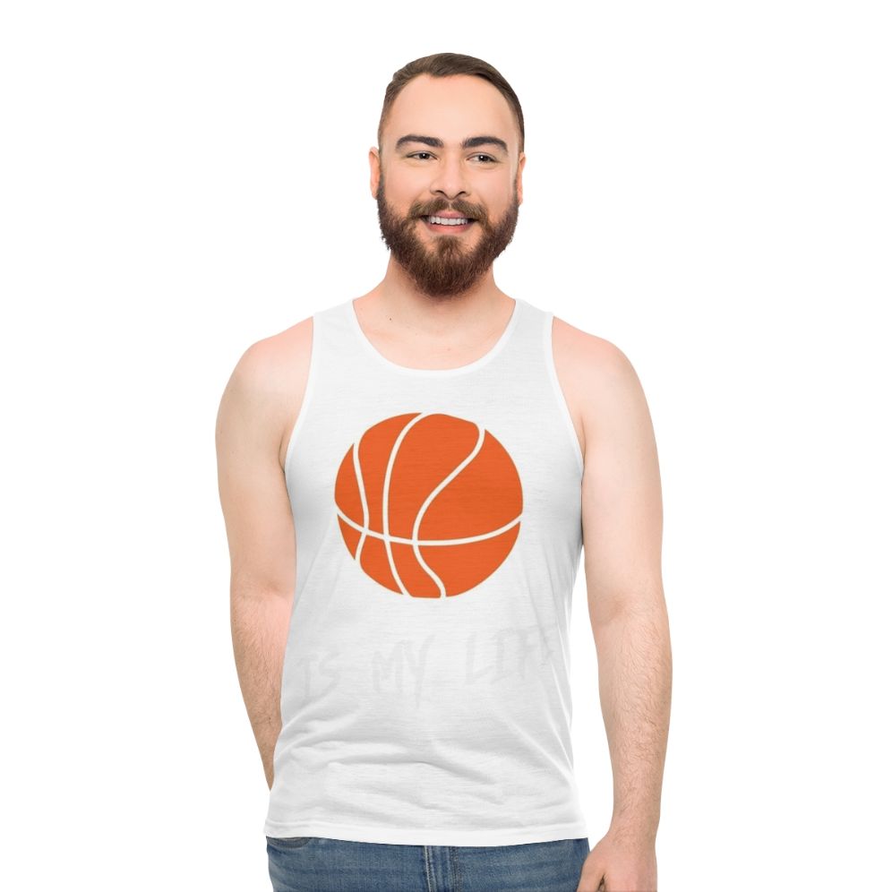 Unisex basketball lover's tank top - men