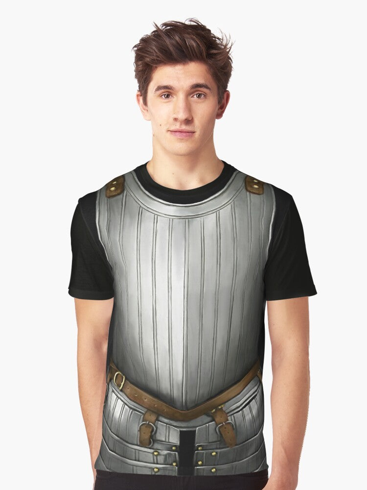 17th century cuirass knight armor graphic t-shirt - Men