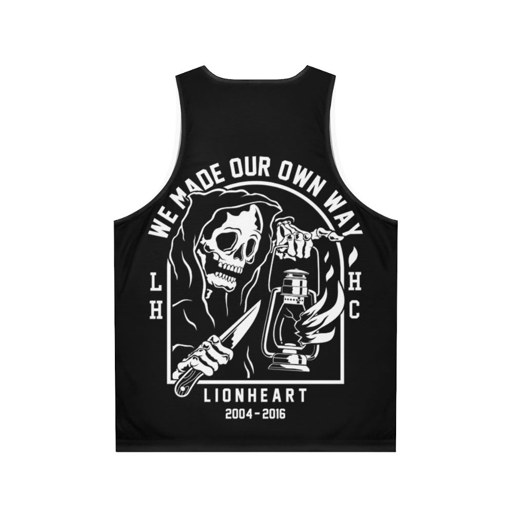 Lionheart Heavy Metal Unisex Tank Top - Back