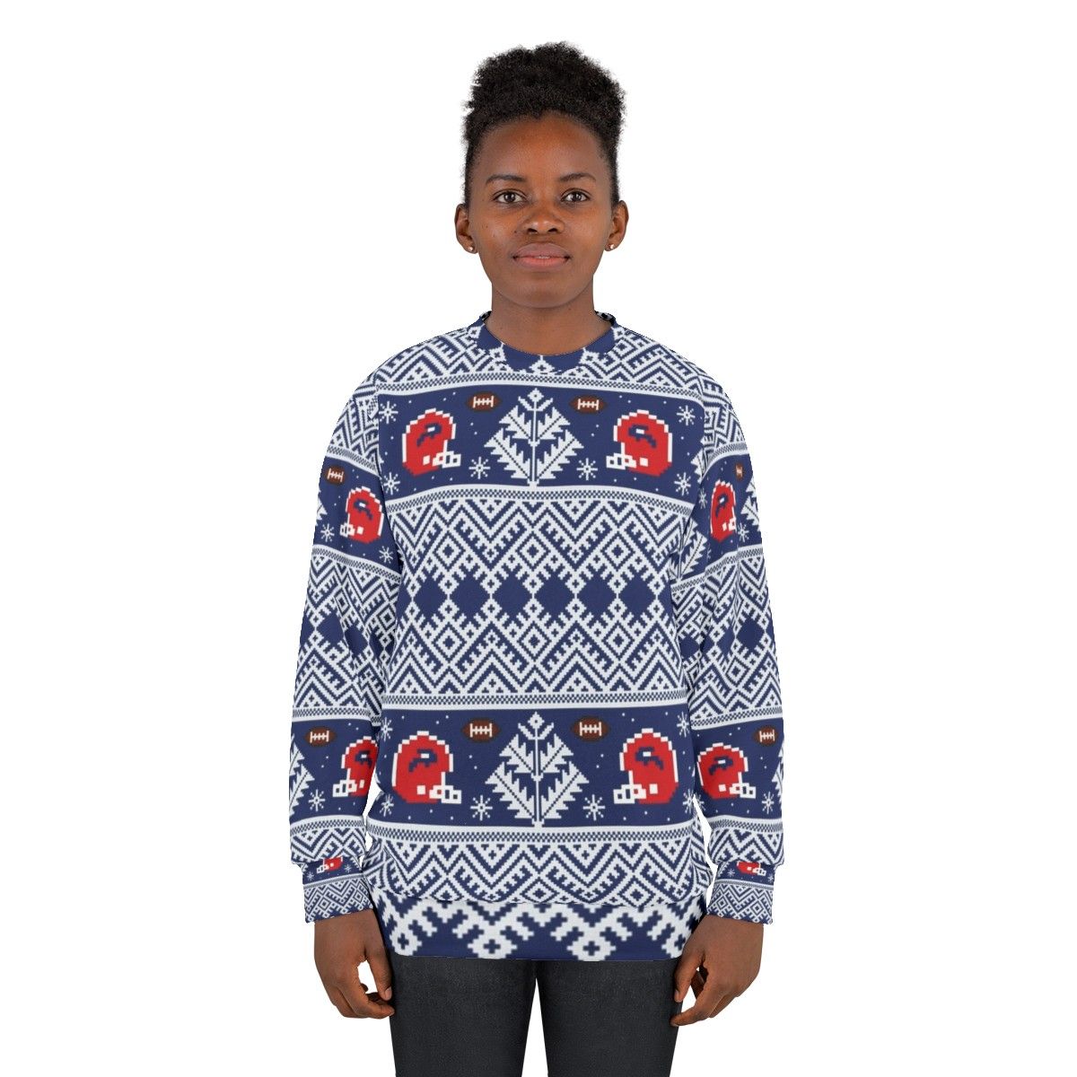 8-Bit Buffalo Bills Winter Sweatshirt - women