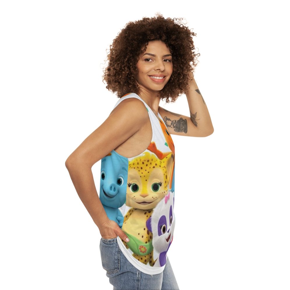 Word Party Kids TV Show Unisex Tank Top - women side