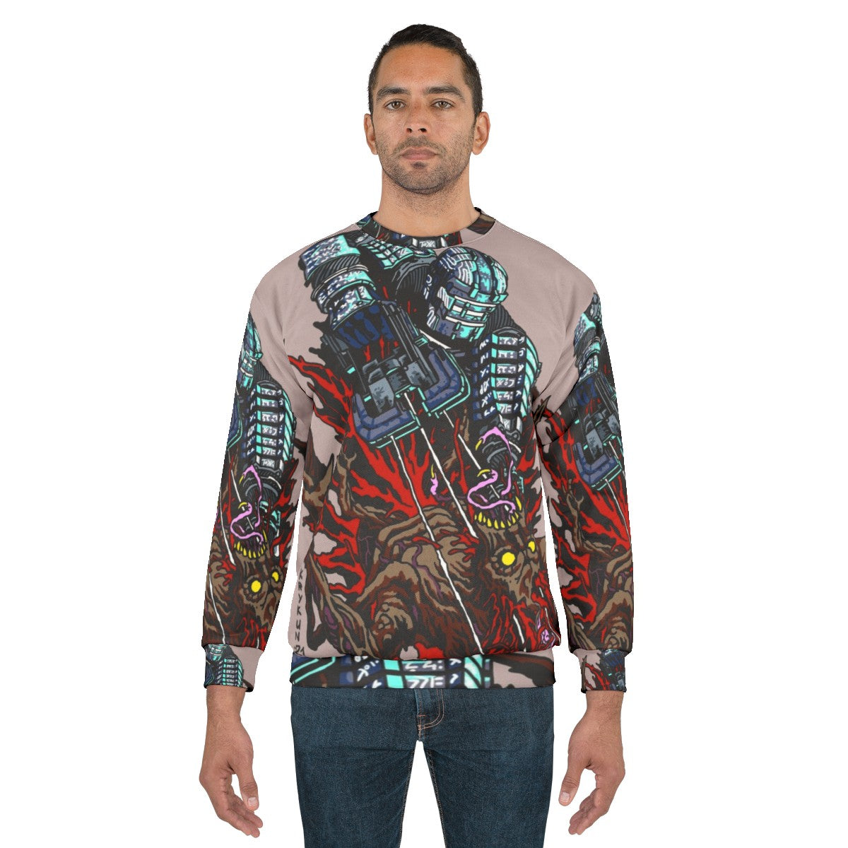 Necro Space Survival Horror Video Game Sweatshirt - men