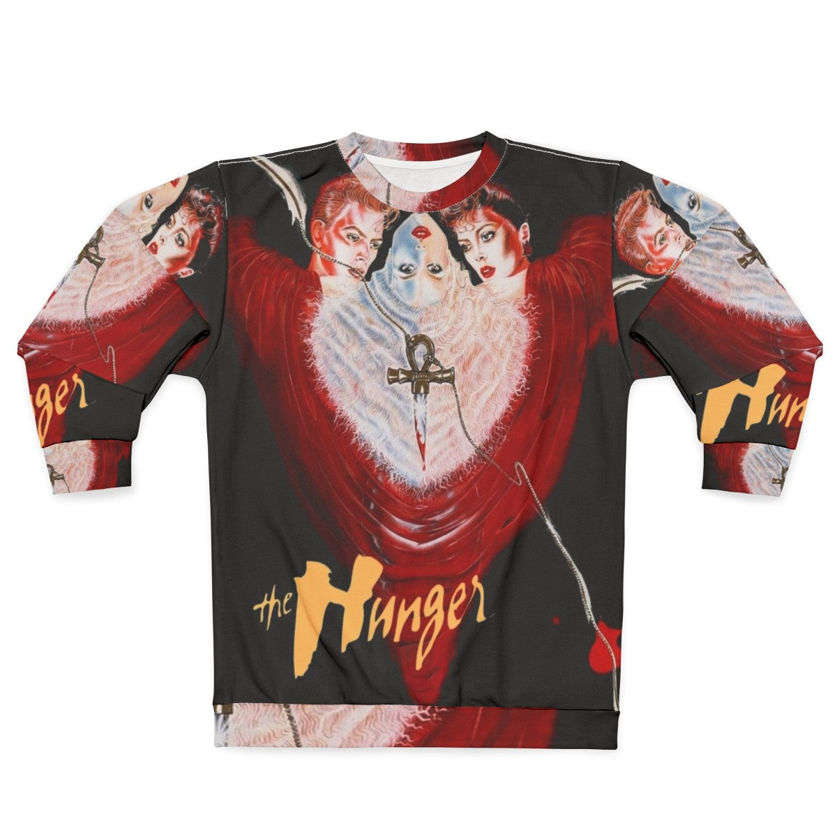 The Hunger Sweatshirt - Retro 80s Vampire and Music Inspired Design