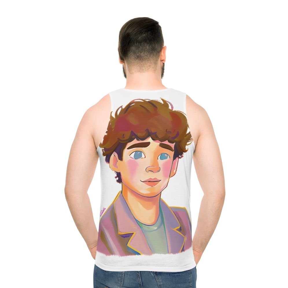 Heartstopper Charlie Spring Unisex Tank Top - men back