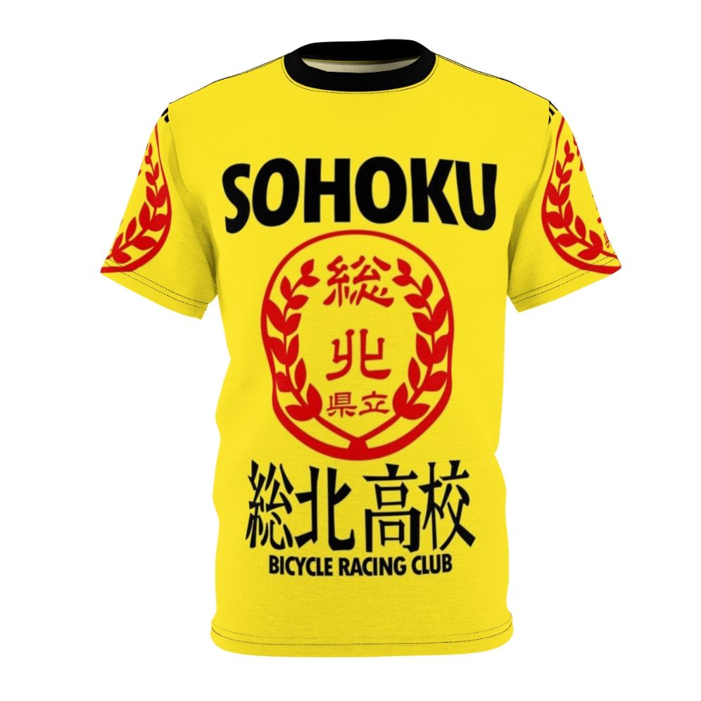 Sohoku cycling anime inspired t-shirt with Yowamushi Pedal characters