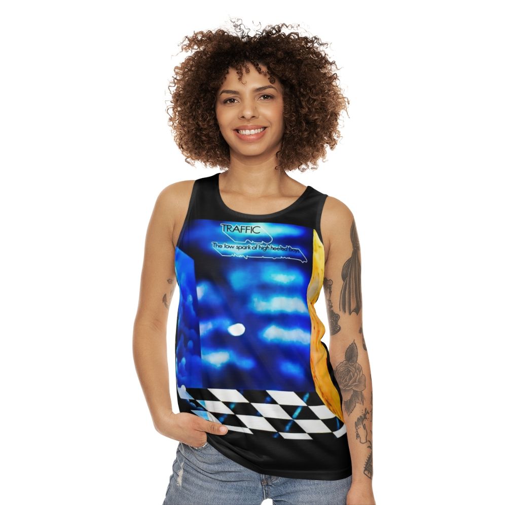 Unisex vintage Traffic band tank top - women