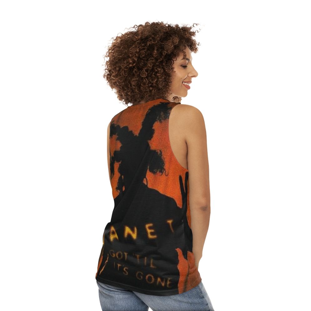 Retro 90s Janet Jackson Inspired JJ Unisex Tank Top - women back