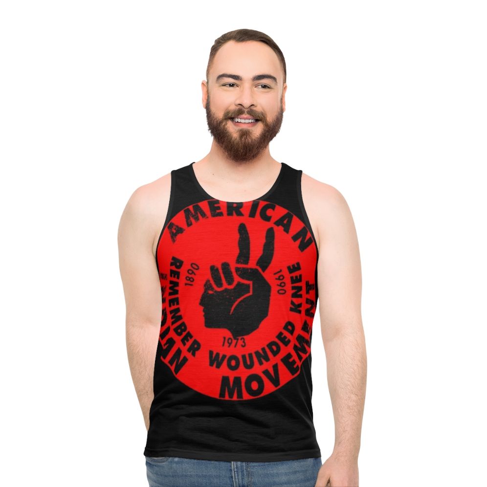 Unisex American Indian Movement Tank Top - men