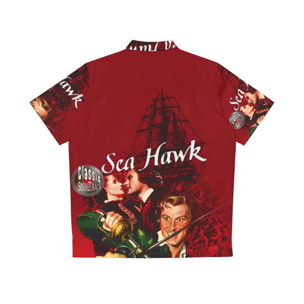 Errol Flynn Hawaiian Shirt with Pirate and Sailing Motifs - Back