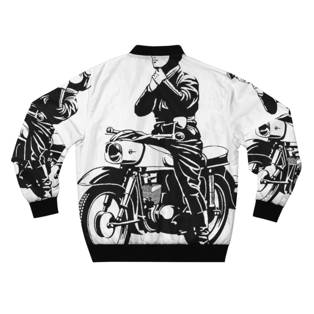 MZ ES150 Vintage Motorbike Bomber Jacket - Back