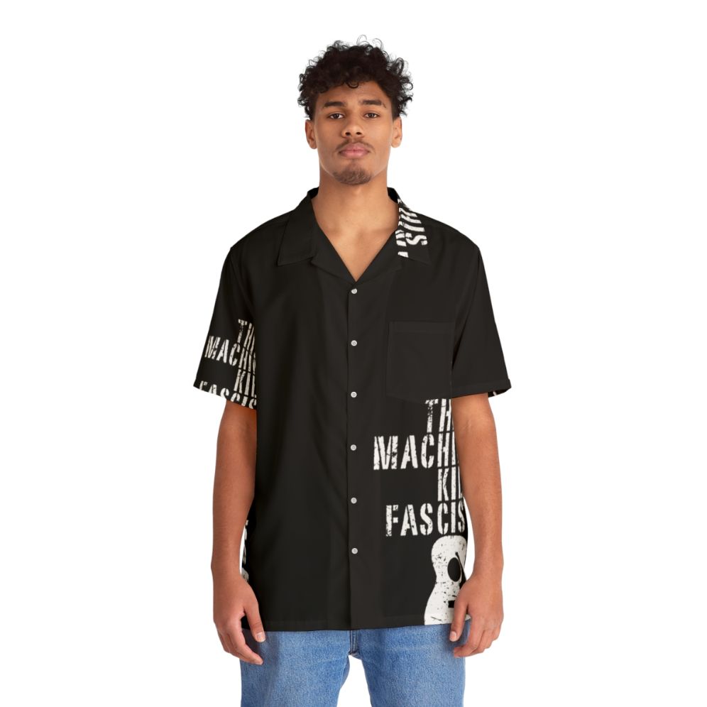 Woody Guthrie "This Machine Kills Fascists" Hawaiian Shirt - People Front