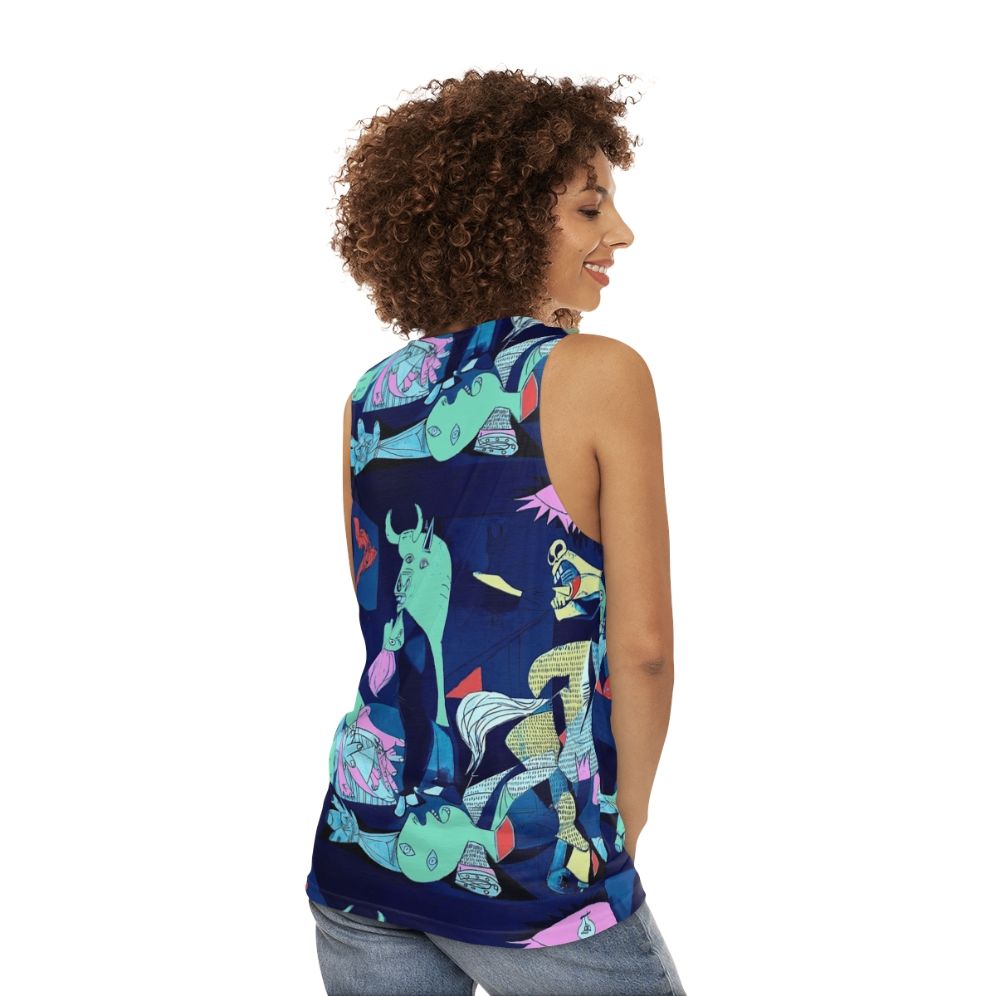 Guernica Pop Art Unisex Tank Top - women back