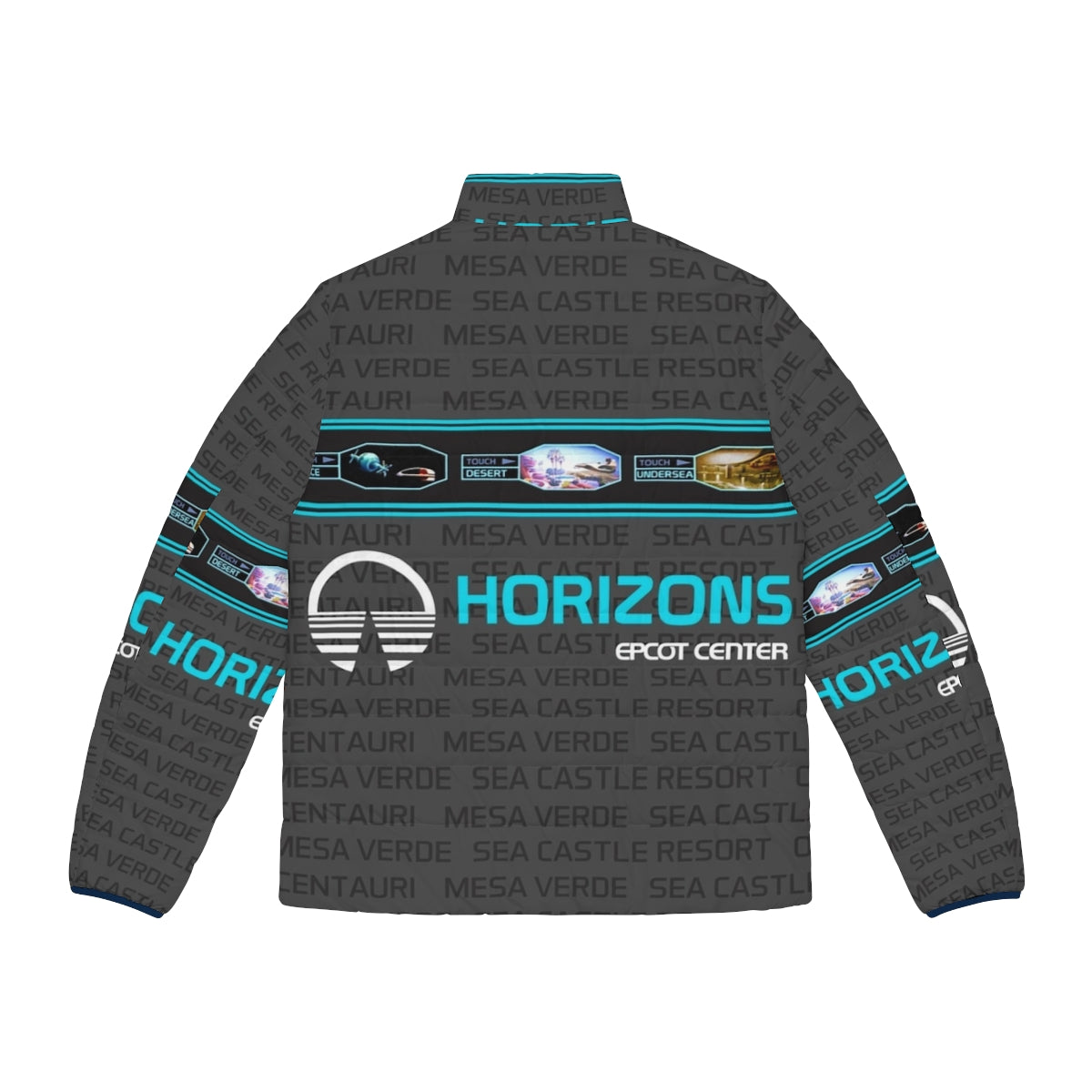 Horizons Puffer Jacket featuring the Epcot Center logo - Back