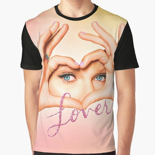 "Lover Concept Graphic T-Shirt featuring Taylor Swift's 'Folklore' album artwork"