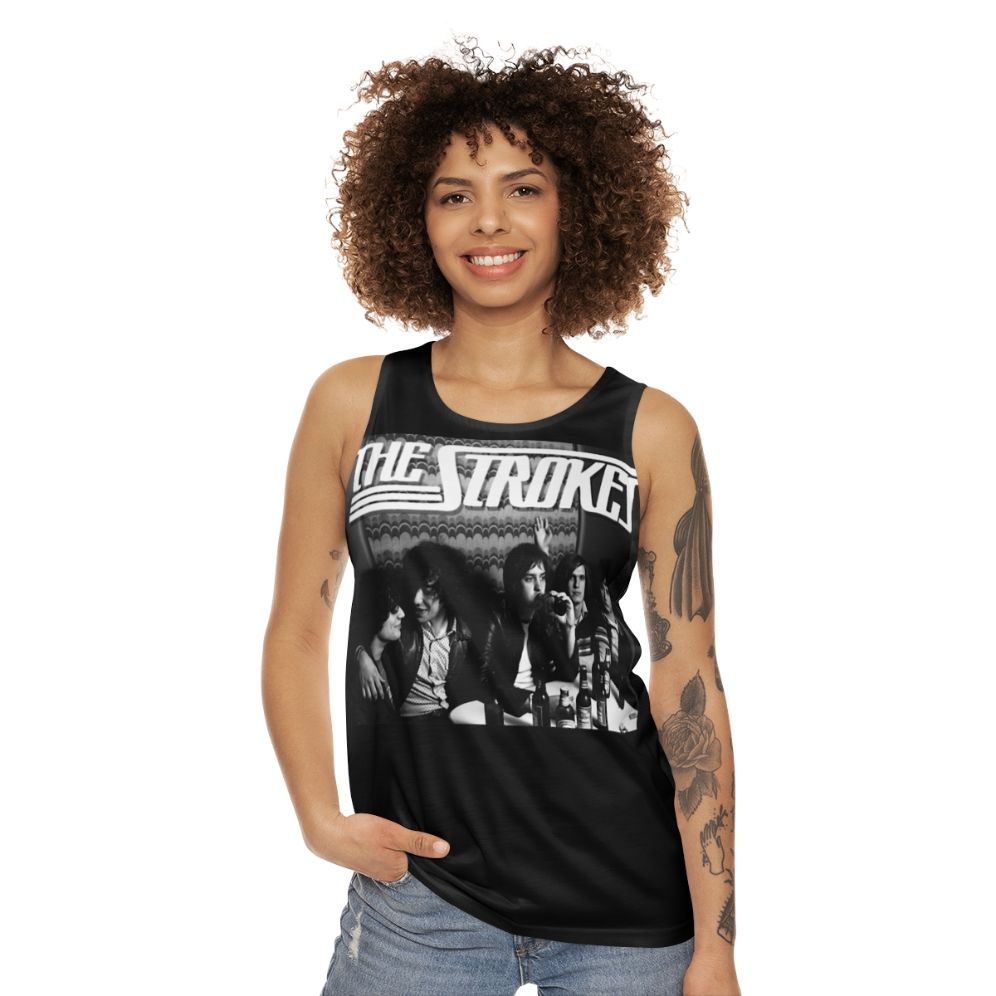 Unisex indie music inspired tank top - women