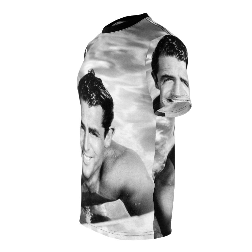 Vintage-inspired graphic t-shirt featuring classic Hollywood actor Cary Grant - men left