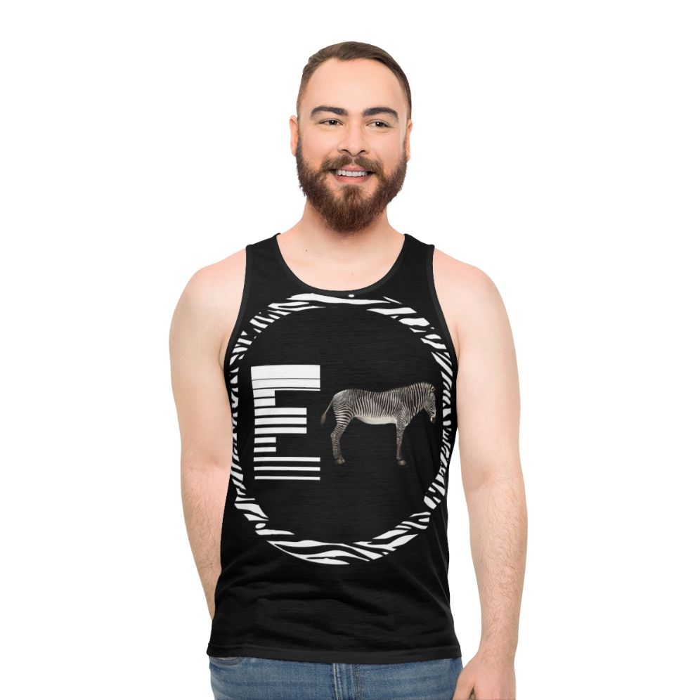 Unisex Zebra Design Tank Top - men