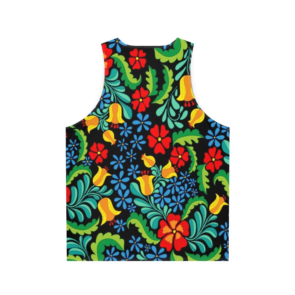 Seamless ethnic mexican tank top with traditional patterns - Back