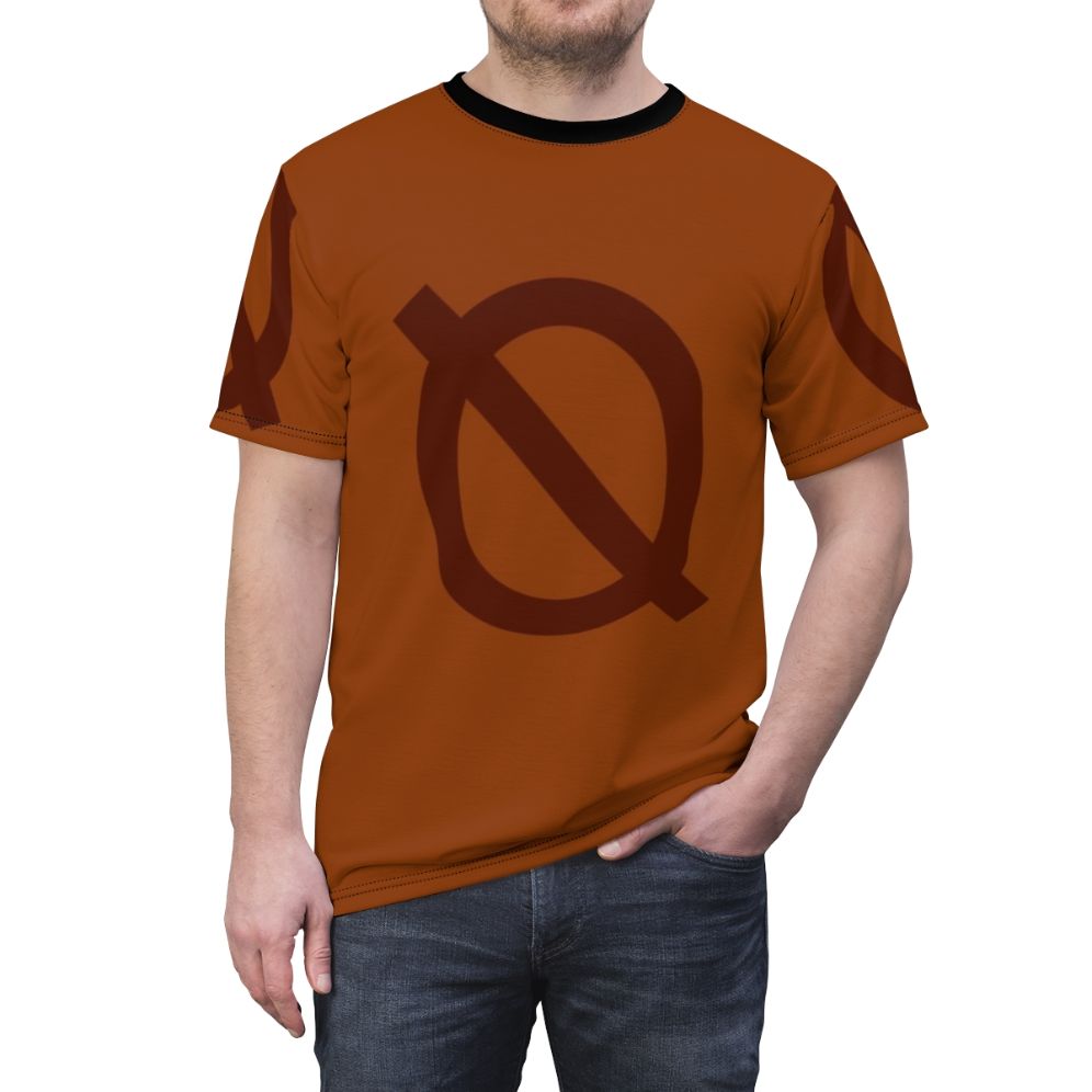 Graphic t-shirt featuring characters from the indie video game Night in the Woods - men front