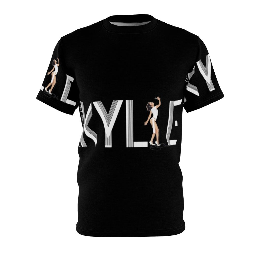 Personalized AOP t-shirt featuring Australian pop singer Kylie Minogue