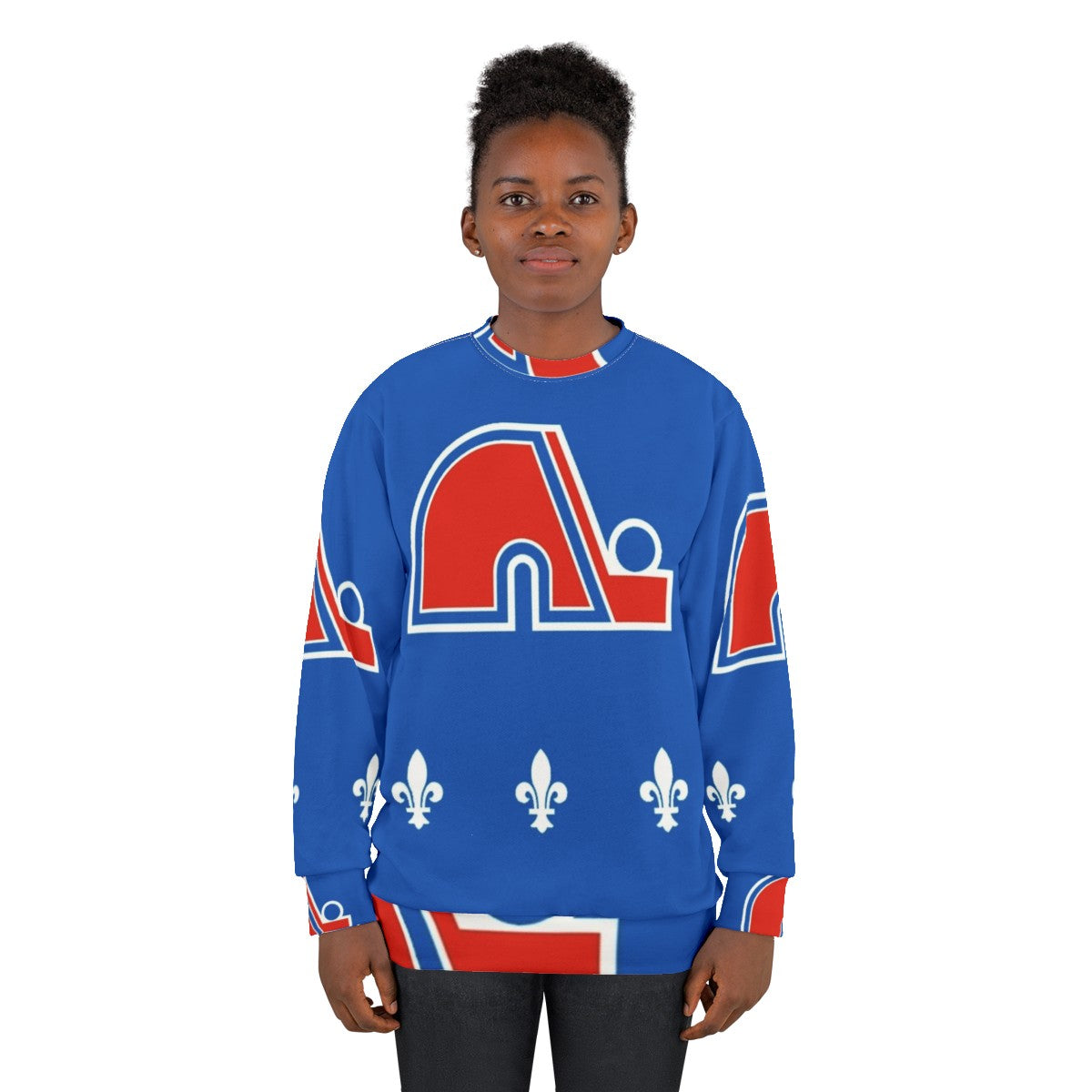 Vintage Quebec Nordiques Retro Hockey Sweatshirt - women