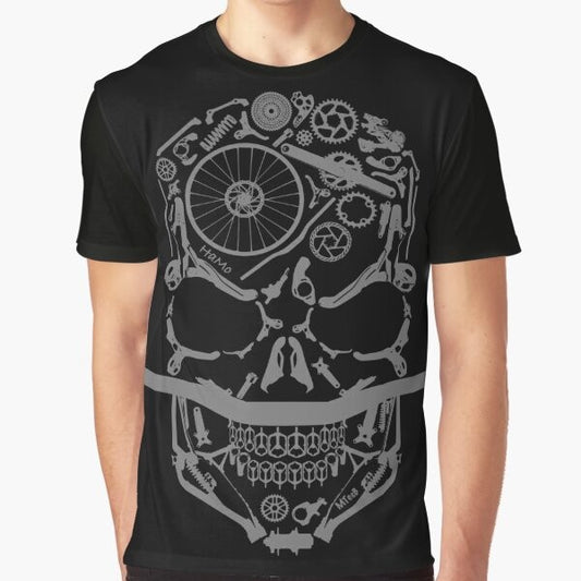 HaMo mountain biking skulls t-shirt with new zealand design