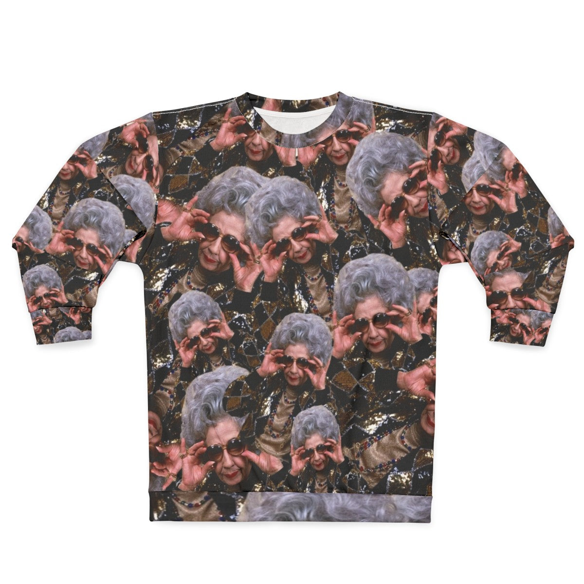 Grandma Yetta inspired animal print sweatshirt from the 90s TV show The Nanny