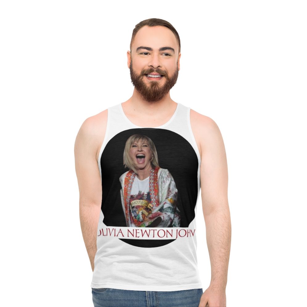 Olivia Newton-John Unisex Retro Tank Top - men