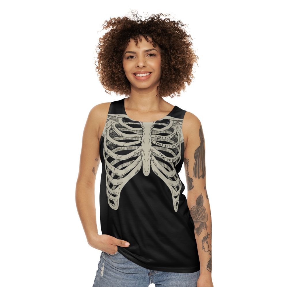 Locked Tomb Ribcage Unisex Skeleton Tank Top - women