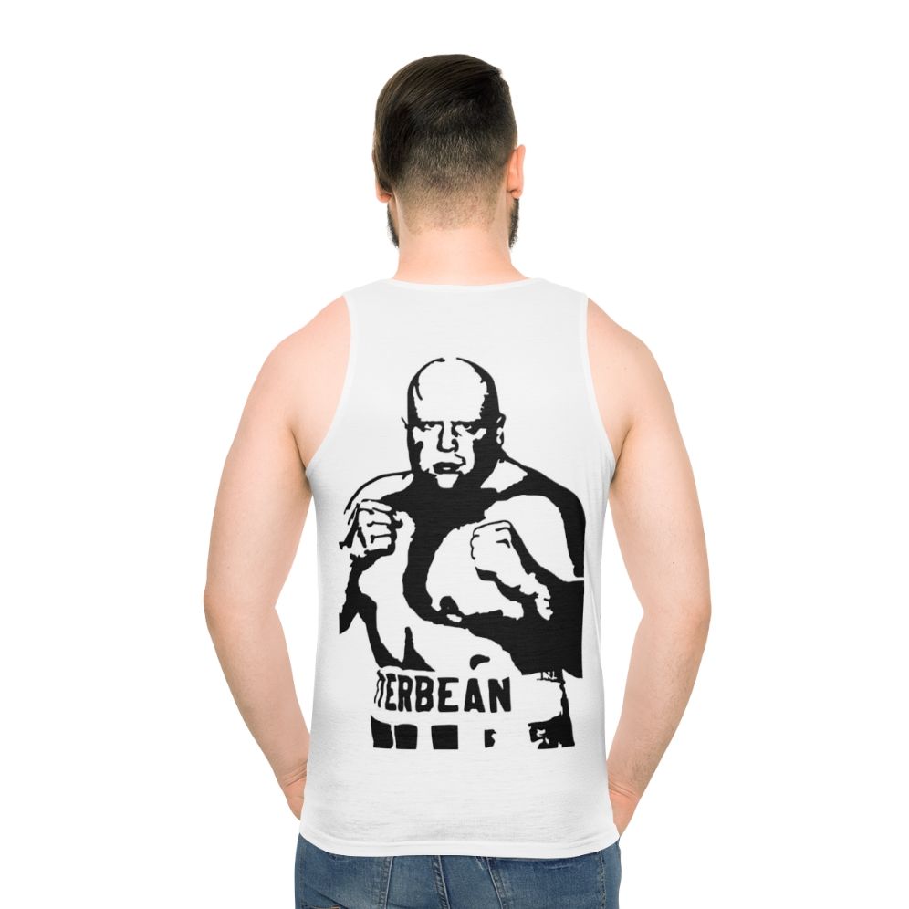 Butterbean unisex boxing and MMA tank top - men back