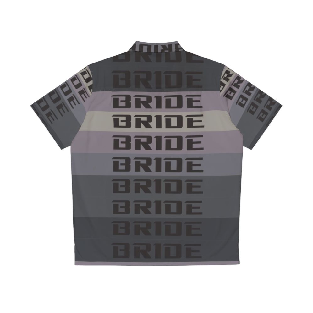 Bride JDM Material Hawaiian Shirt for Car Enthusiasts - Back