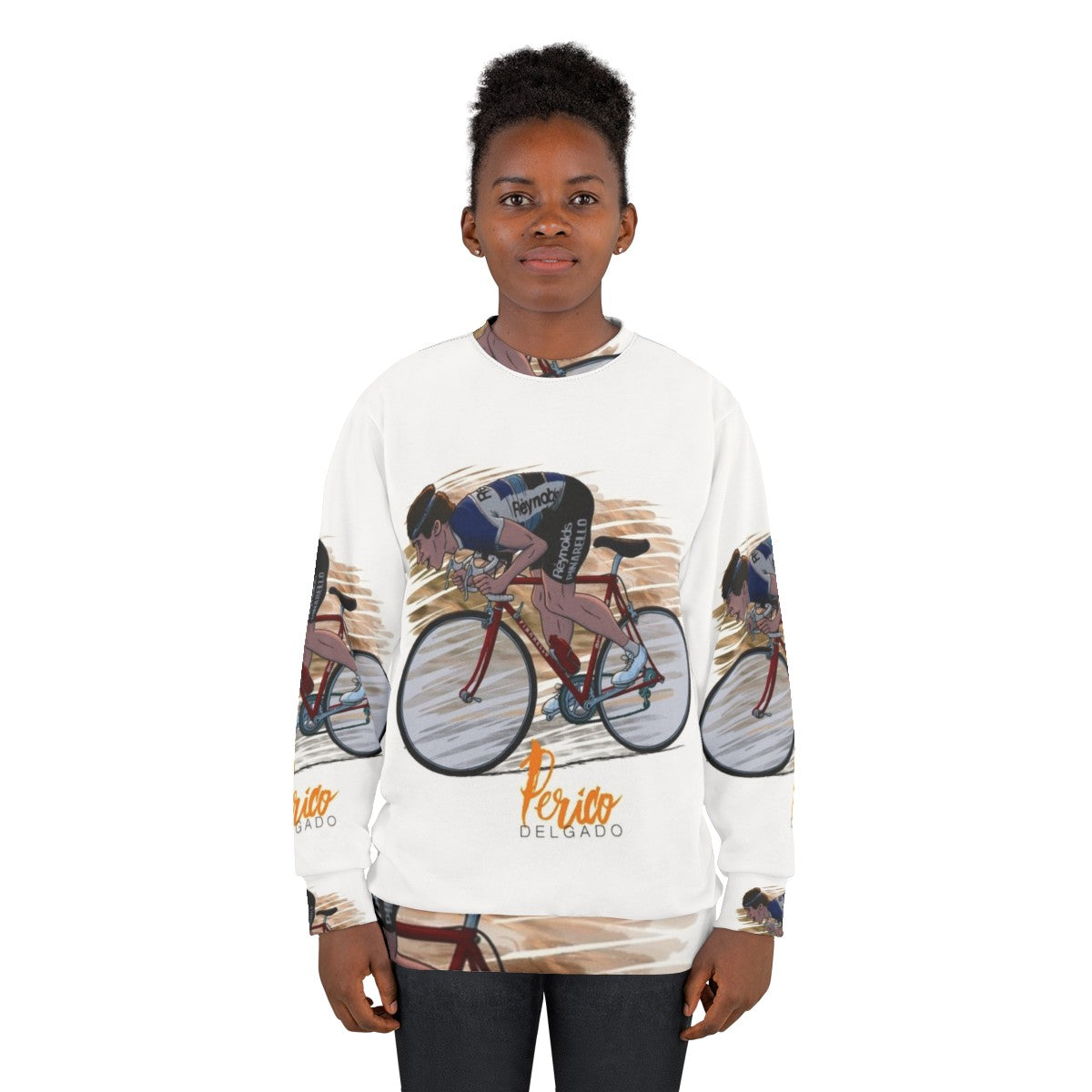 Perico Delgado Le Fou Des Pyr N Es Cycling Sweatshirt - women