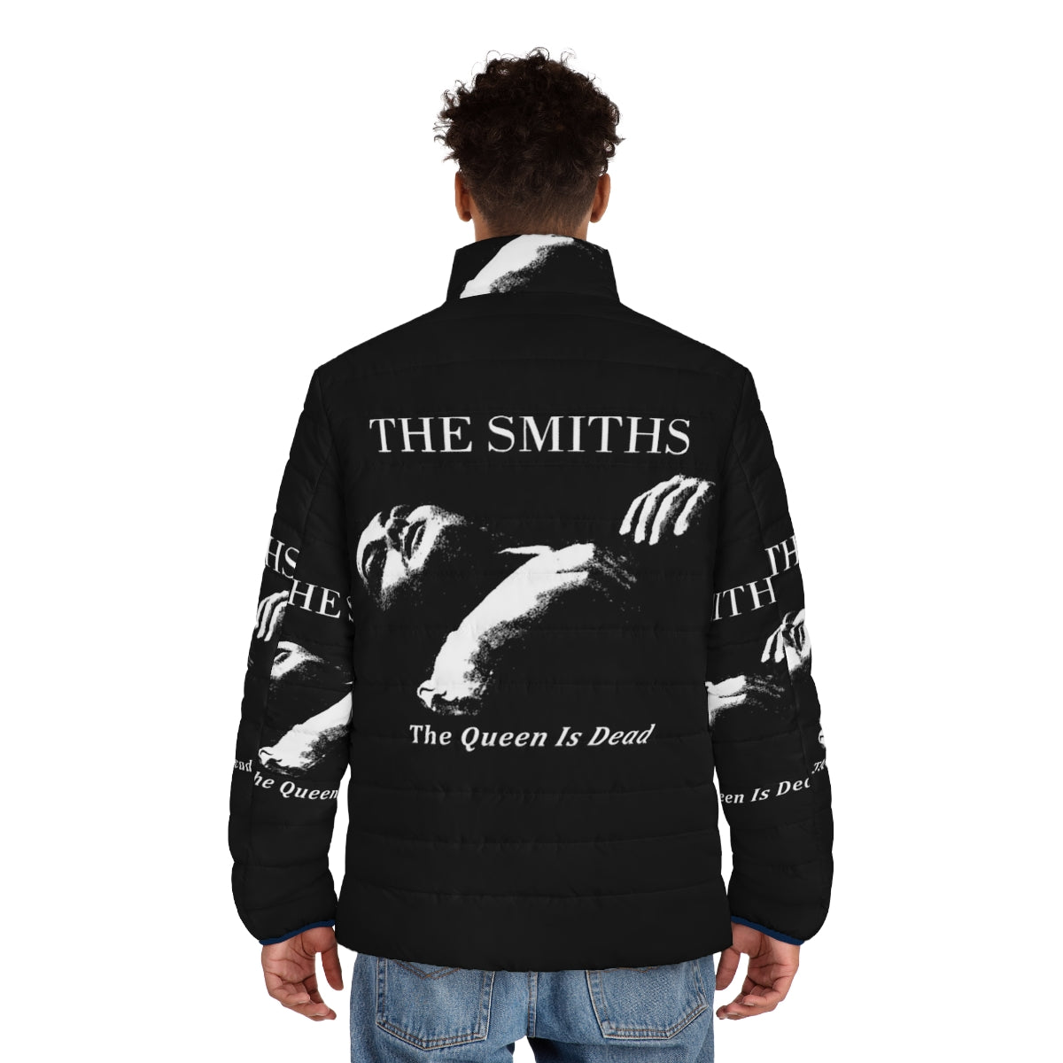 The Smiths The Queen Is Dead Vintage Puffer Jacket - men back