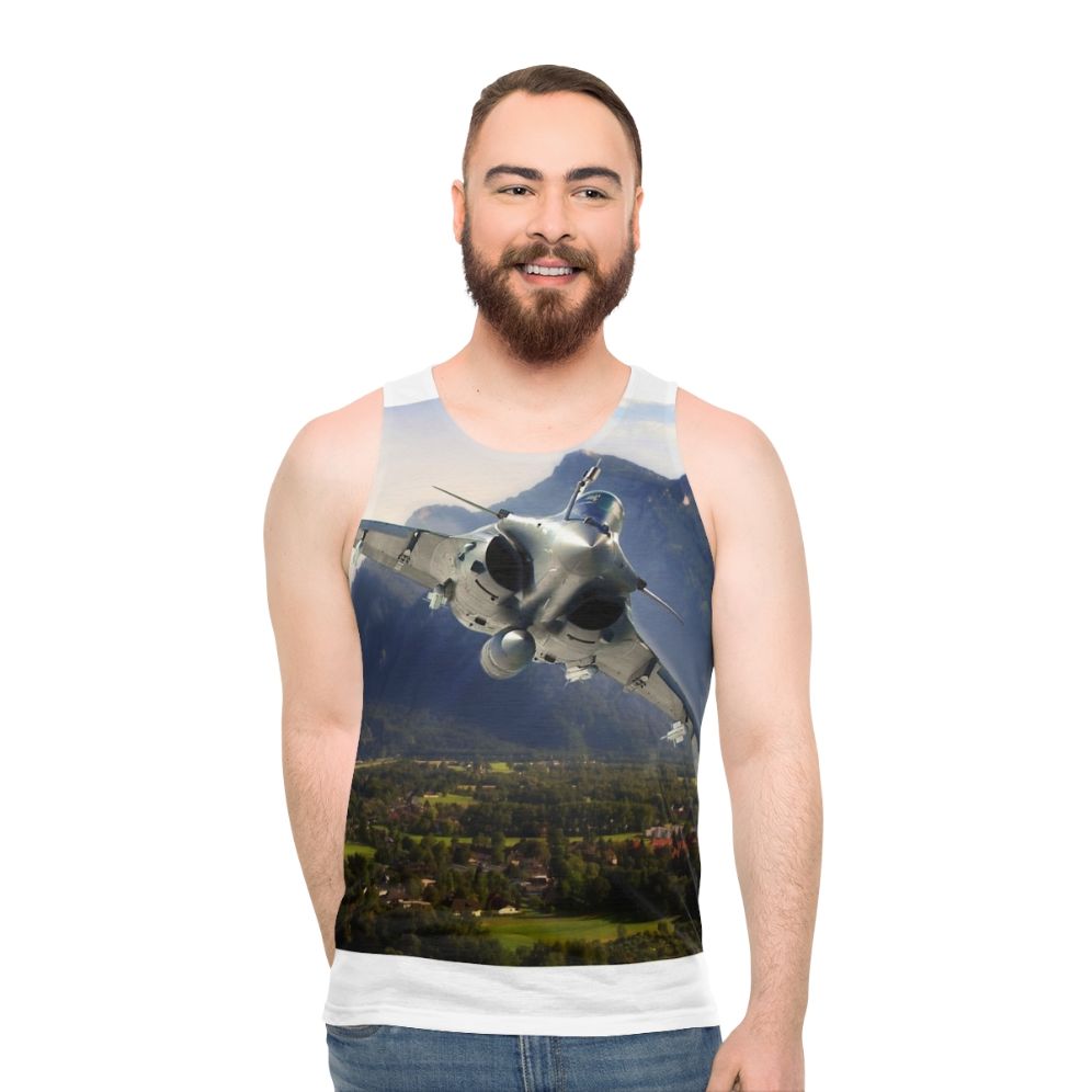 Unisex Rafale Fighter Jet Tank Top - men