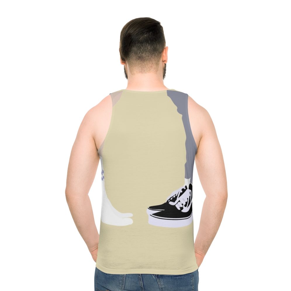 Unisex tank top featuring Nick and Charlie from the Netflix series Heartstopper - men back